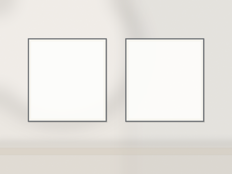 Mockup Walls — Cream Diptych